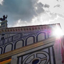 Il raggio di luce da San Miniato al Monte.