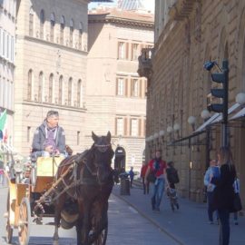 Uno scatto da Via Tornabuoni.