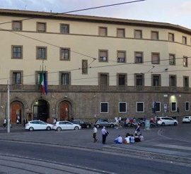 Firenze ex caserma dei Carabinieri: Il Chiostro Verde.