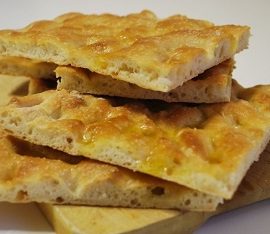 Schiacciata con l’olio.