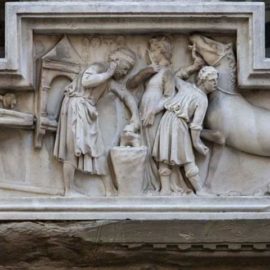 La leggenda di Michele e lo zoccolo riattaccato del cavallo: Orsanmichele